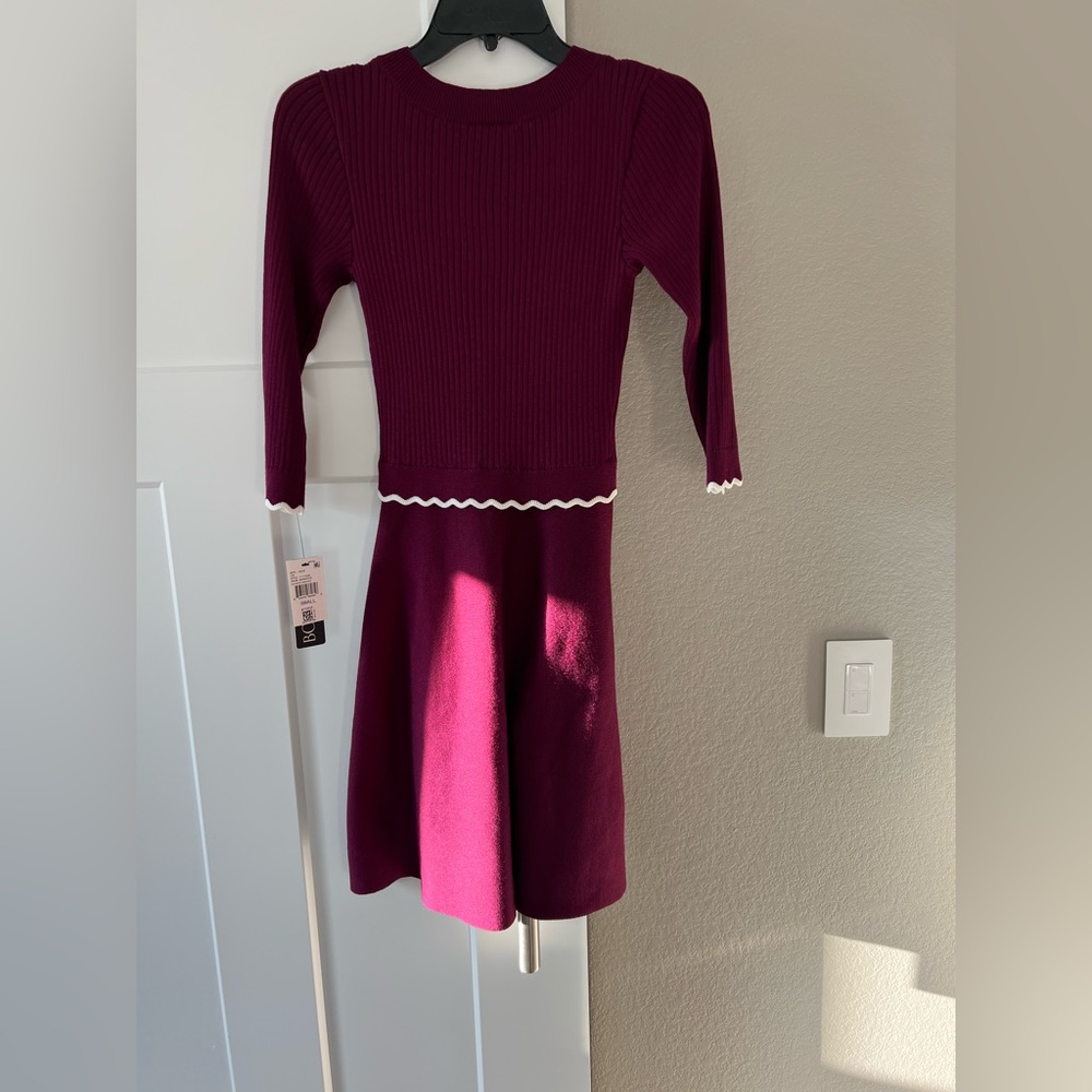 Maroon Sweater Dress